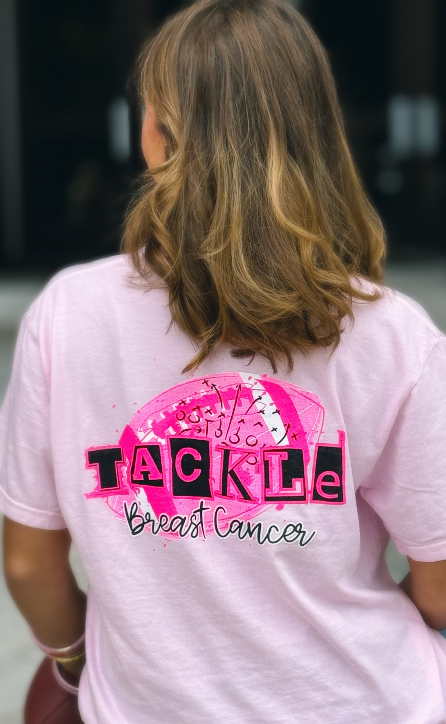 Tackle Breast Cancer Local Charity, Comfort Colors T-Shirt