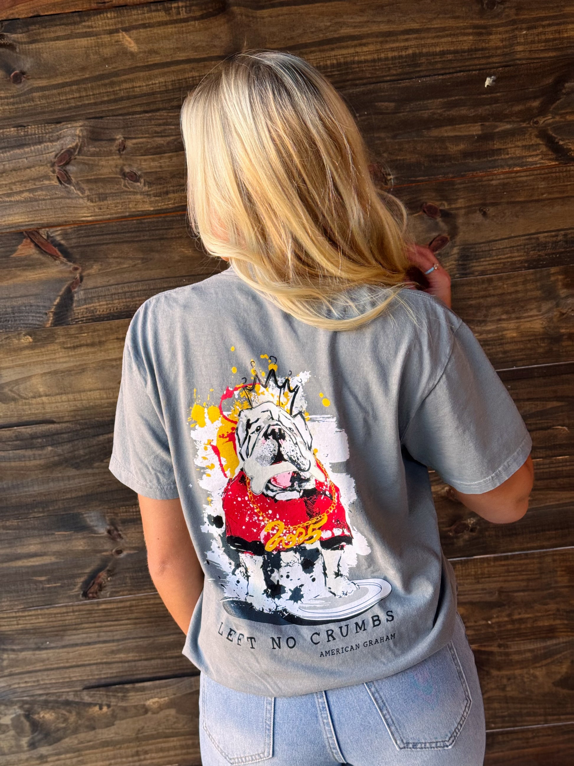 AMERICAN GRAHAM- SEC CHAMPS GEORGIA BULLDOGS T-SHIRT, ART BY ASHLEY GRAHAM