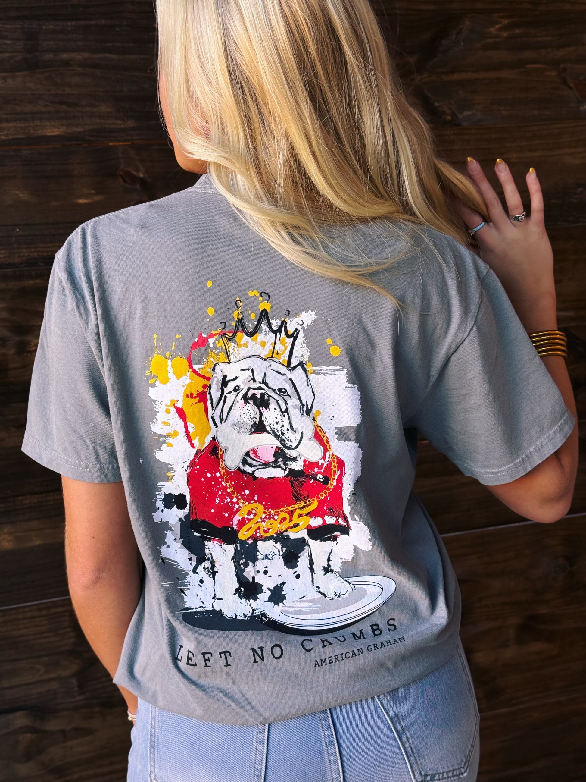 AMERICAN GRAHAM- SEC CHAMPS GEORGIA BULLDOGS T-SHIRT, ART BY ASHLEY GRAHAM