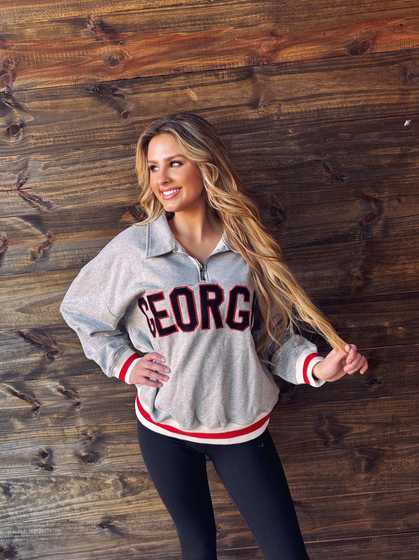 Georgia Varsity Pullover Sweatshirt
