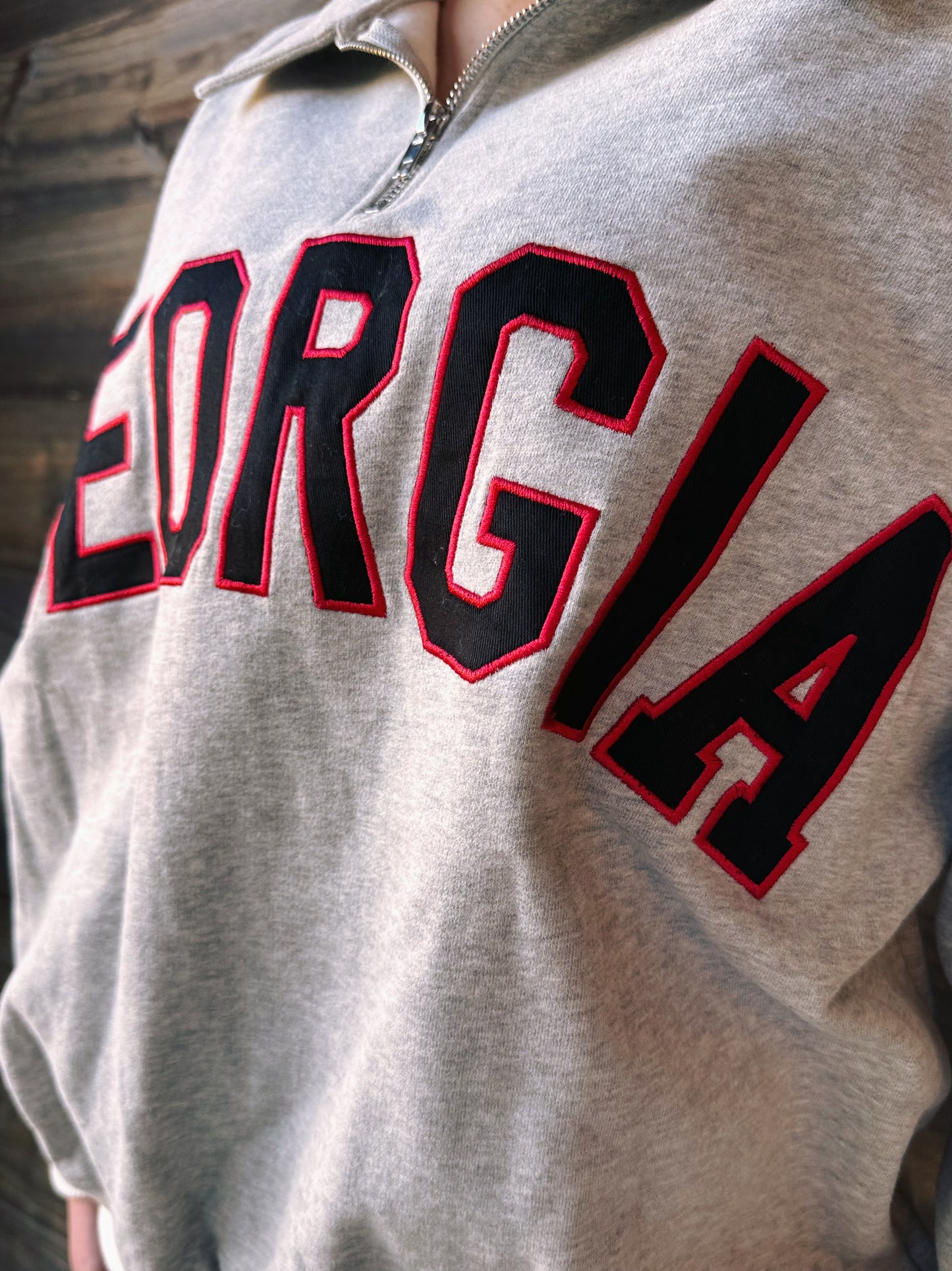 Georgia Varsity Pullover Sweatshirt