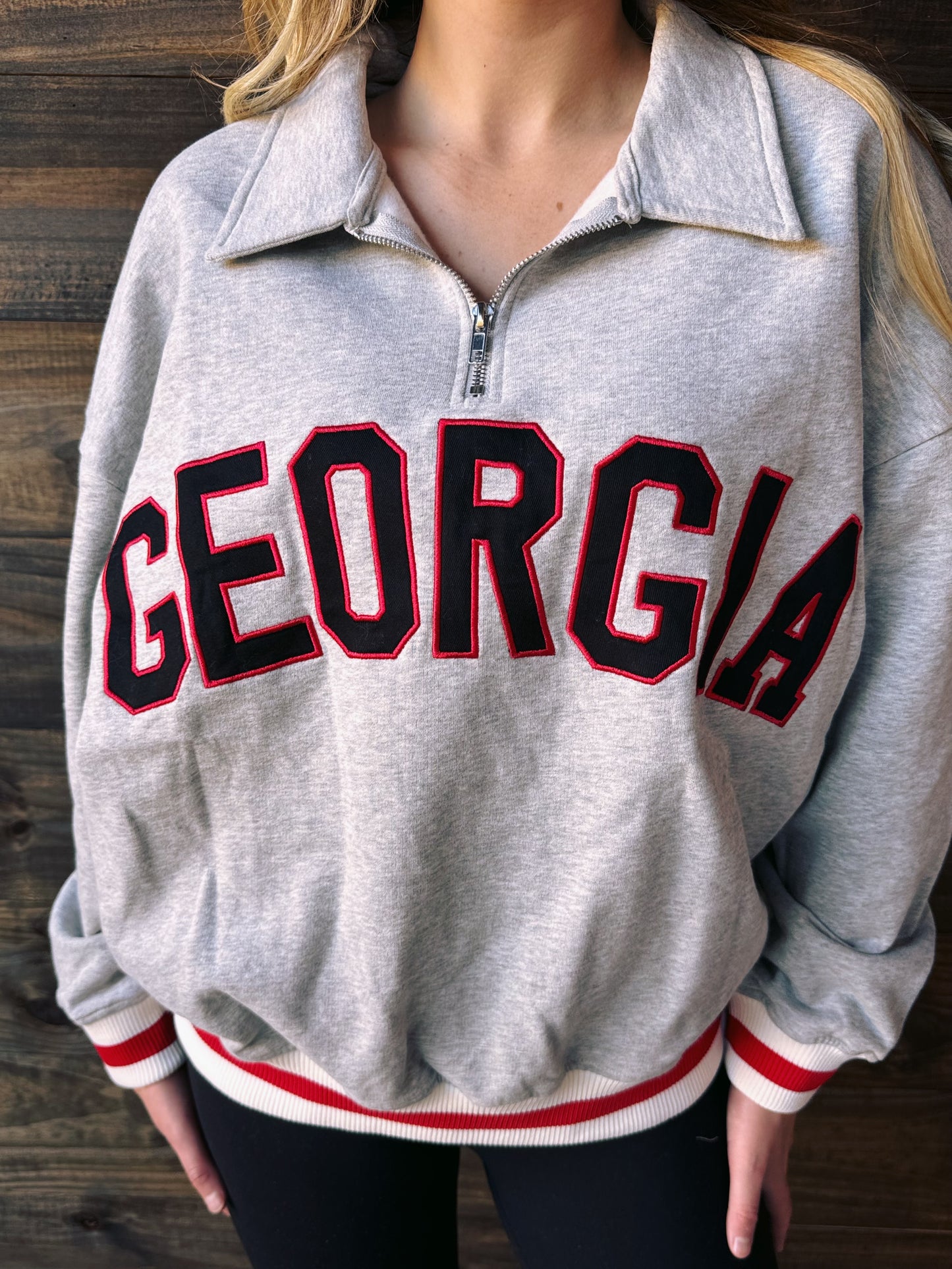 Georgia Varsity Pullover Sweatshirt