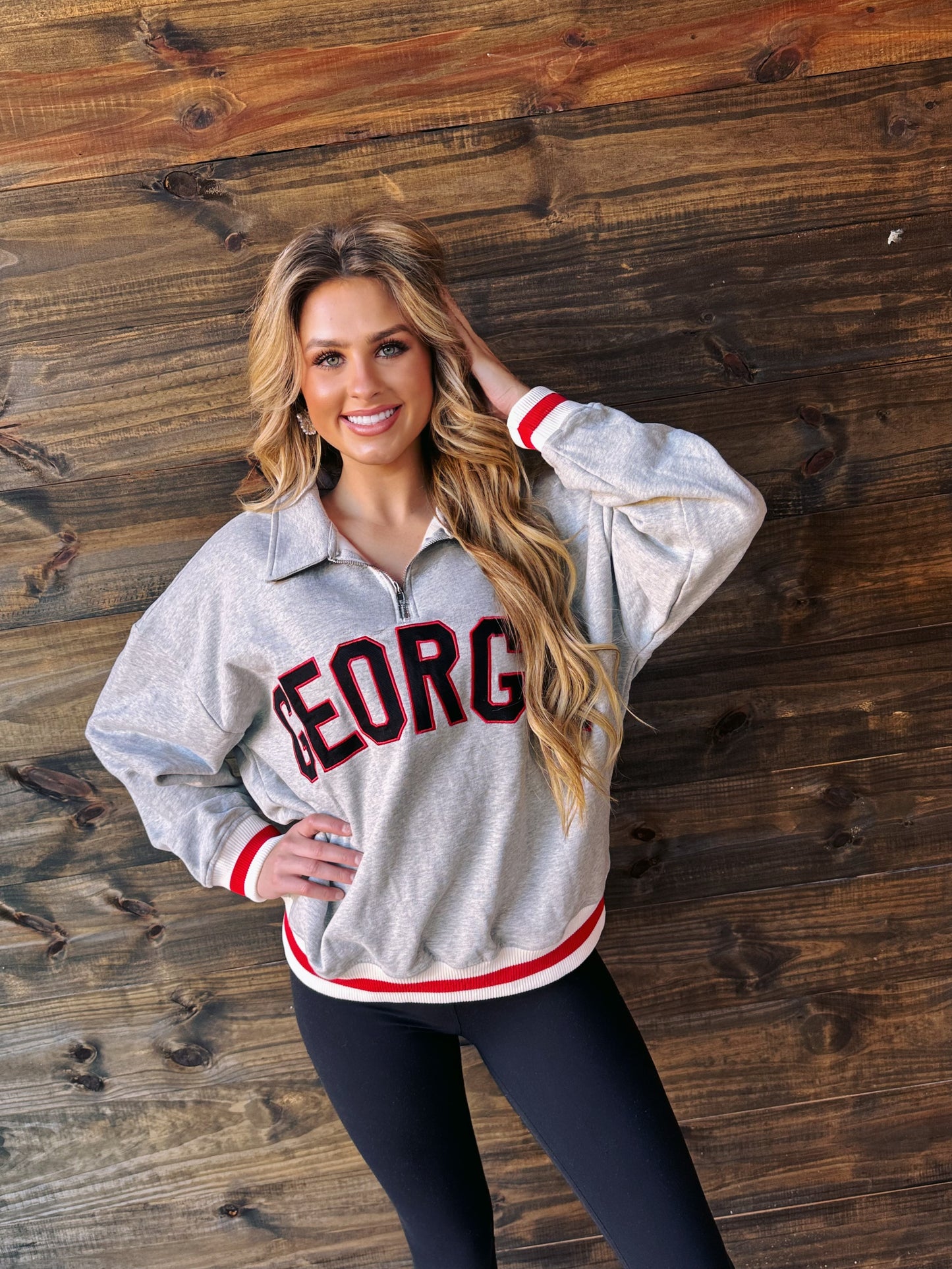 Georgia Varsity Pullover Sweatshirt