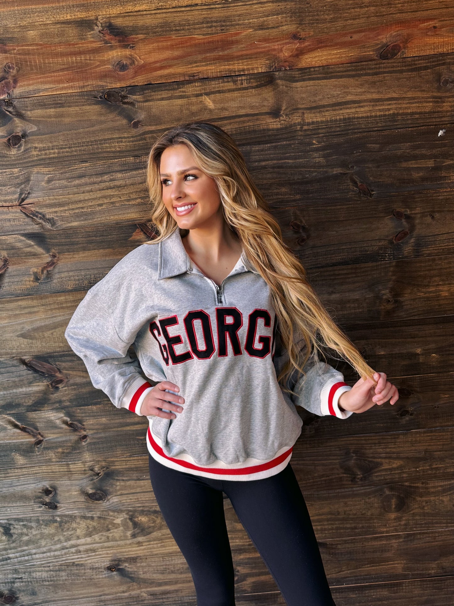 Georgia Varsity Pullover Sweatshirt