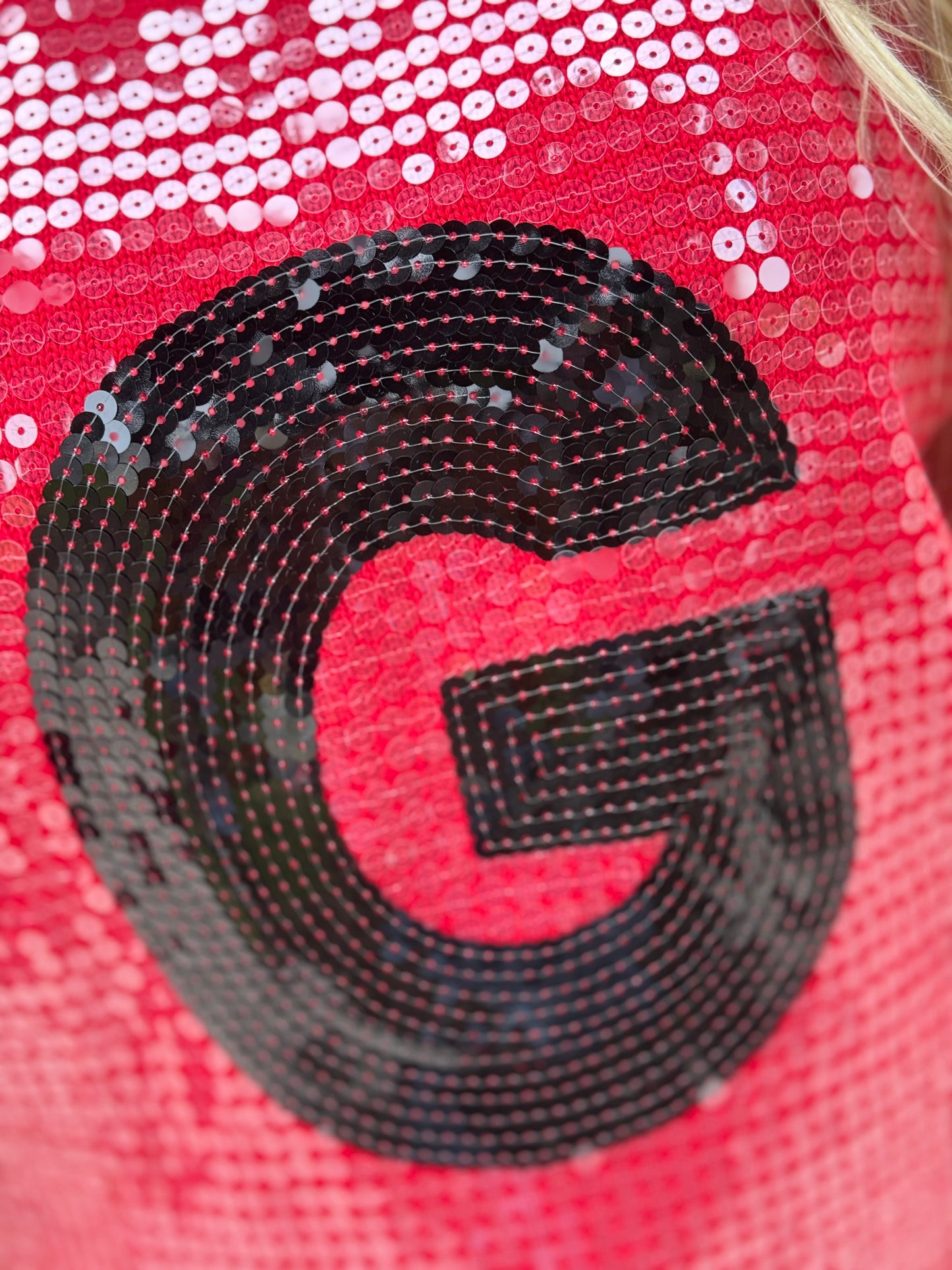 Saturday Shine Sequin “G” Game Day Sweater Vest