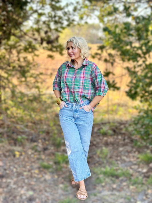 Plaid Pretty Button Down Shirt