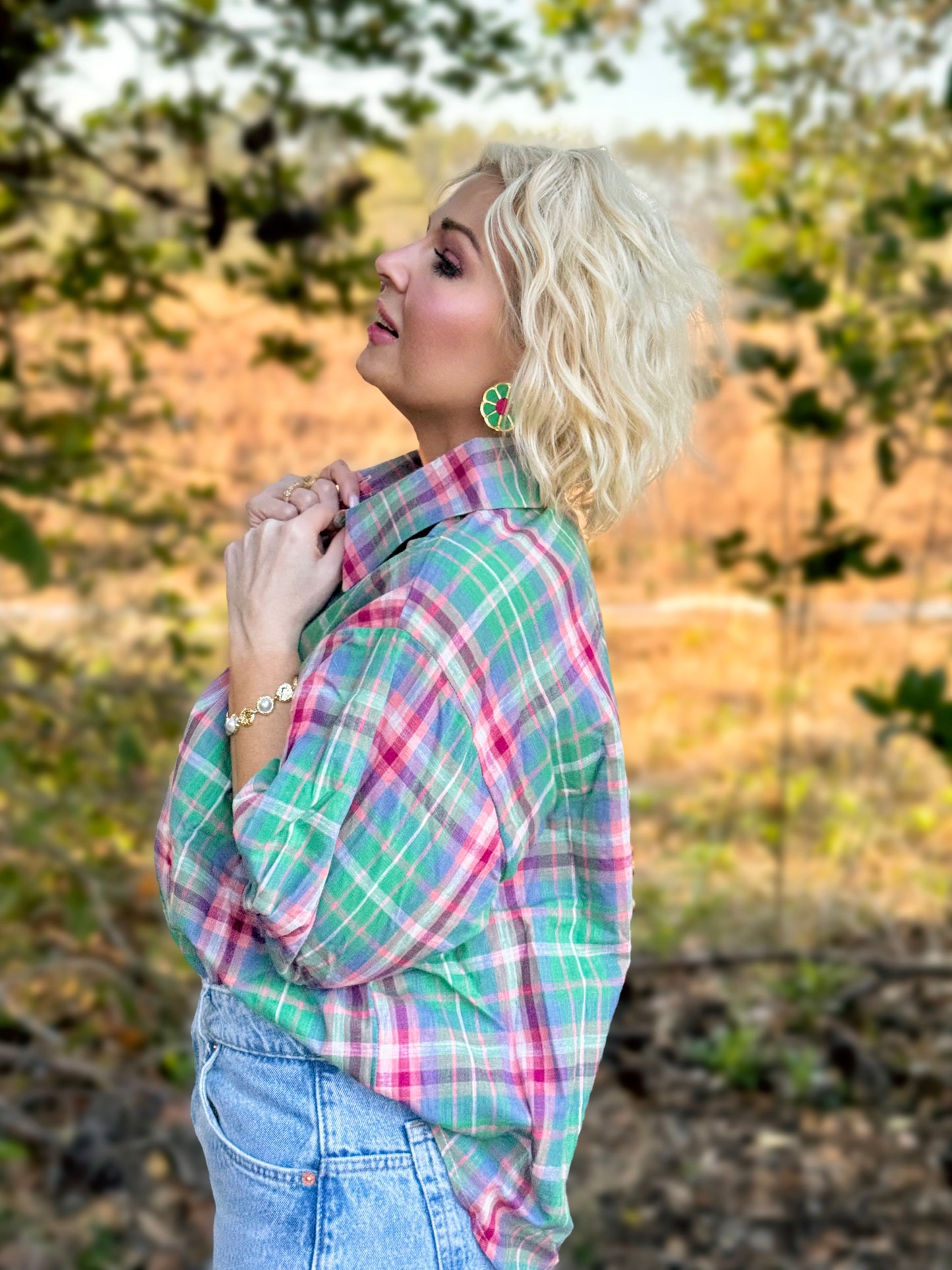 Plaid Pretty Button Down Shirt