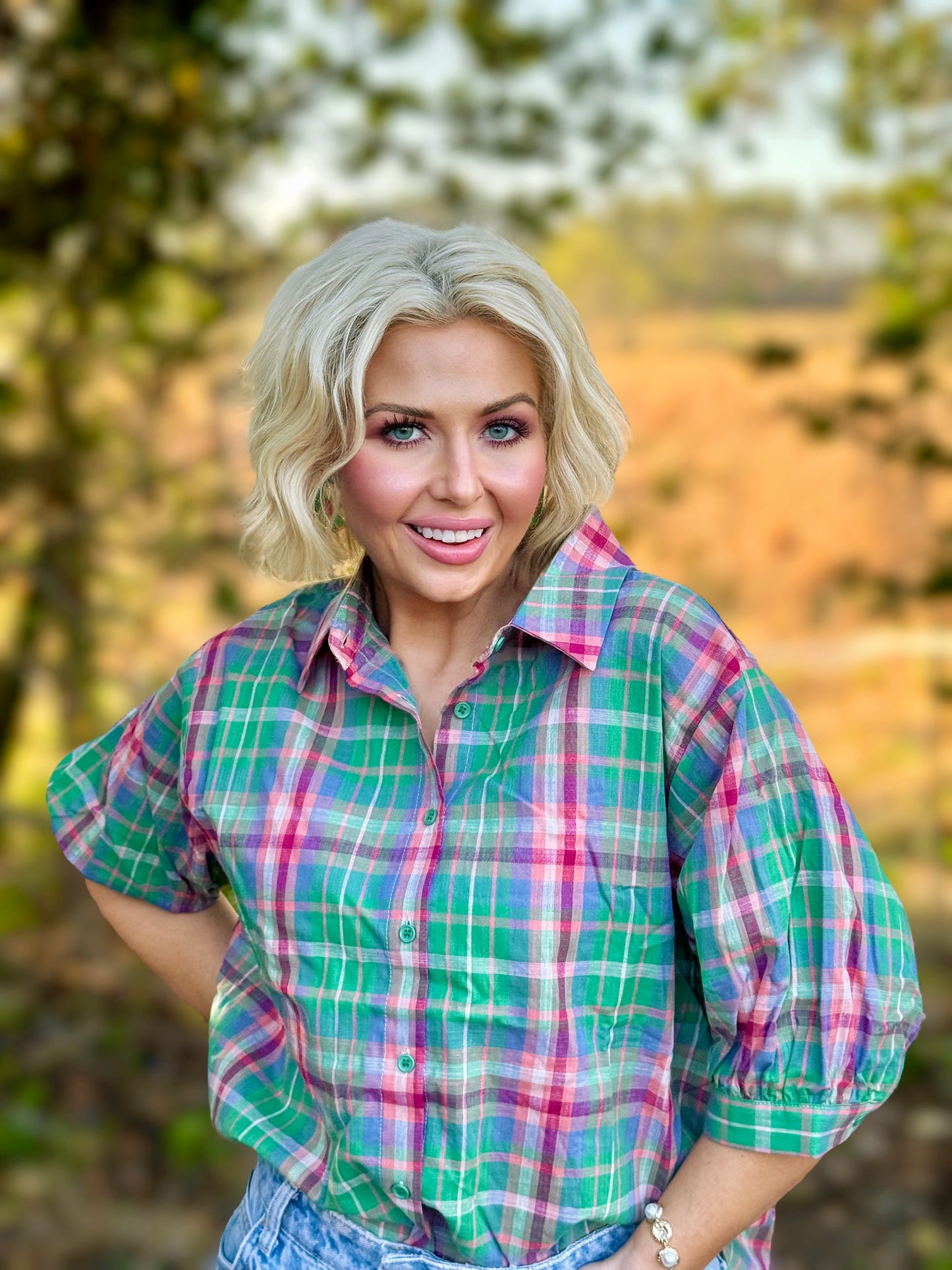 Plaid Pretty Button Down Shirt