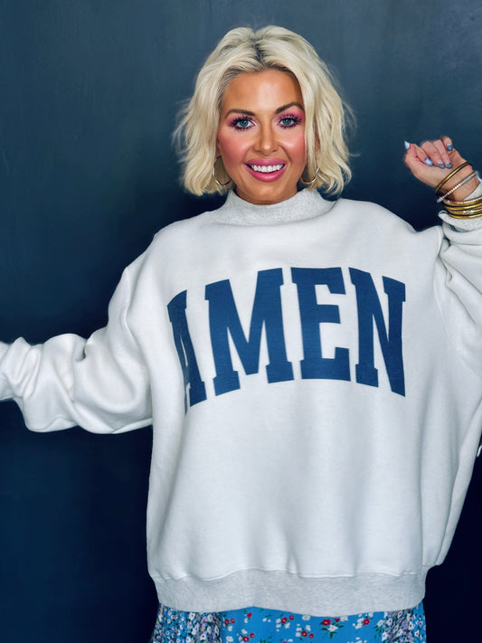 Christian Graphic Reversible Mock Neck Sweatshirt - American Graham Apparel