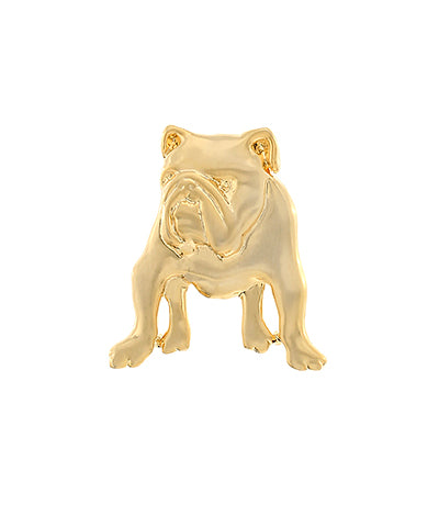 The Gilded Bulldog Brooch