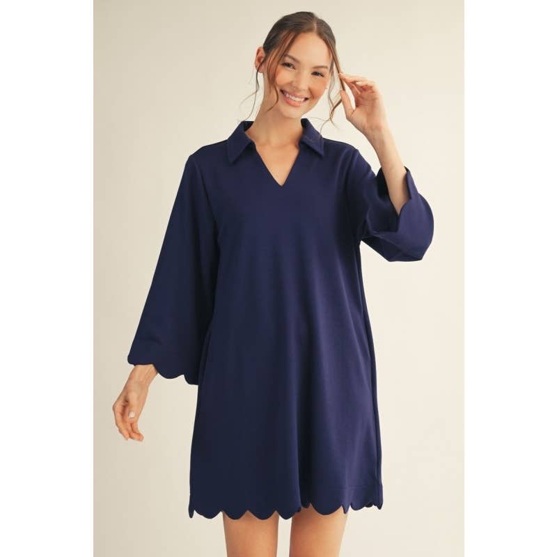 Solid Dress: RED / S