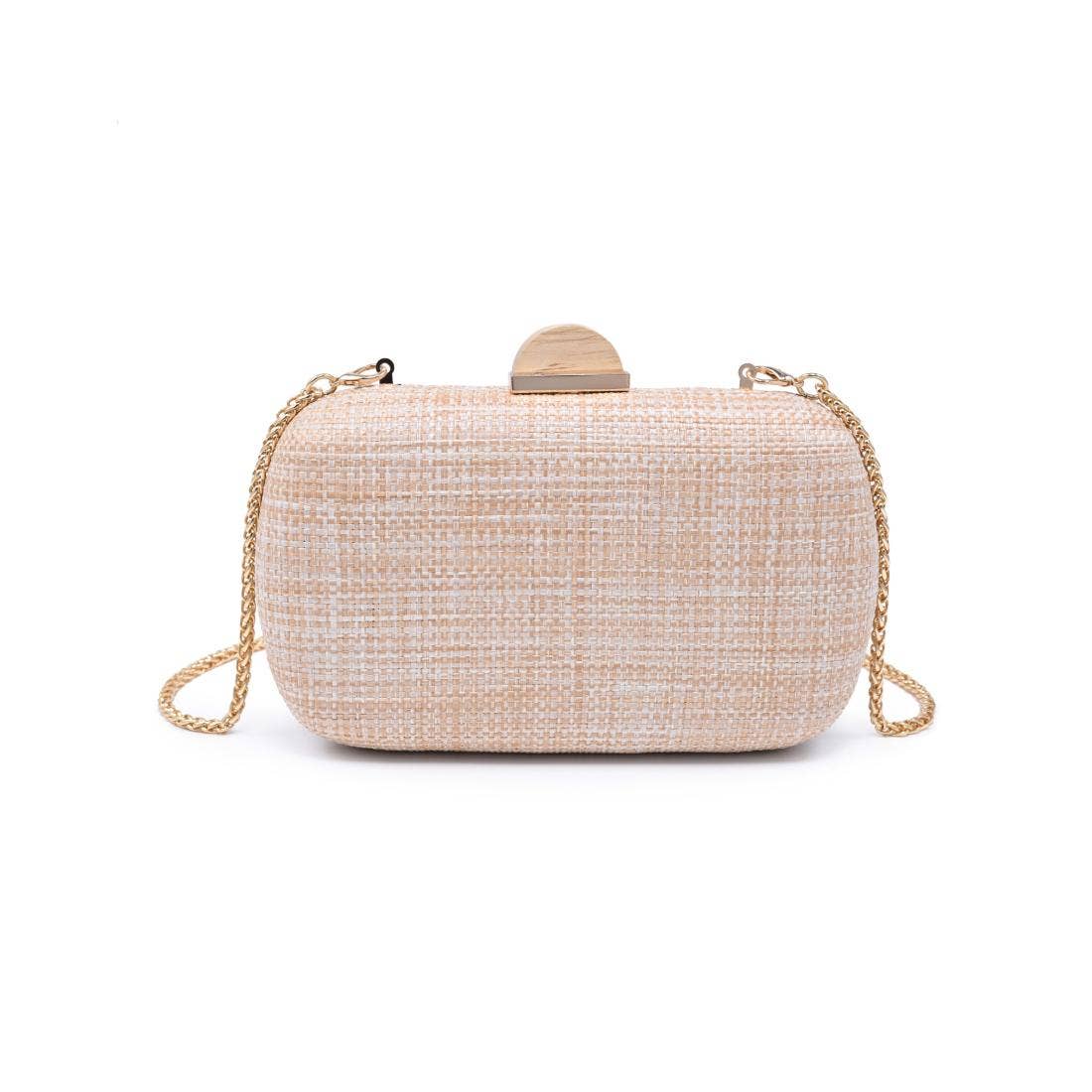 Petite Blooms Woven Box Clutch
