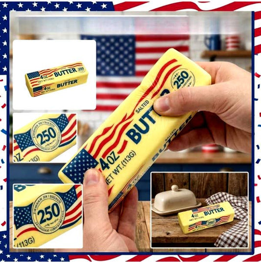 Limited Edition Patriotic Butter Squishy Toy