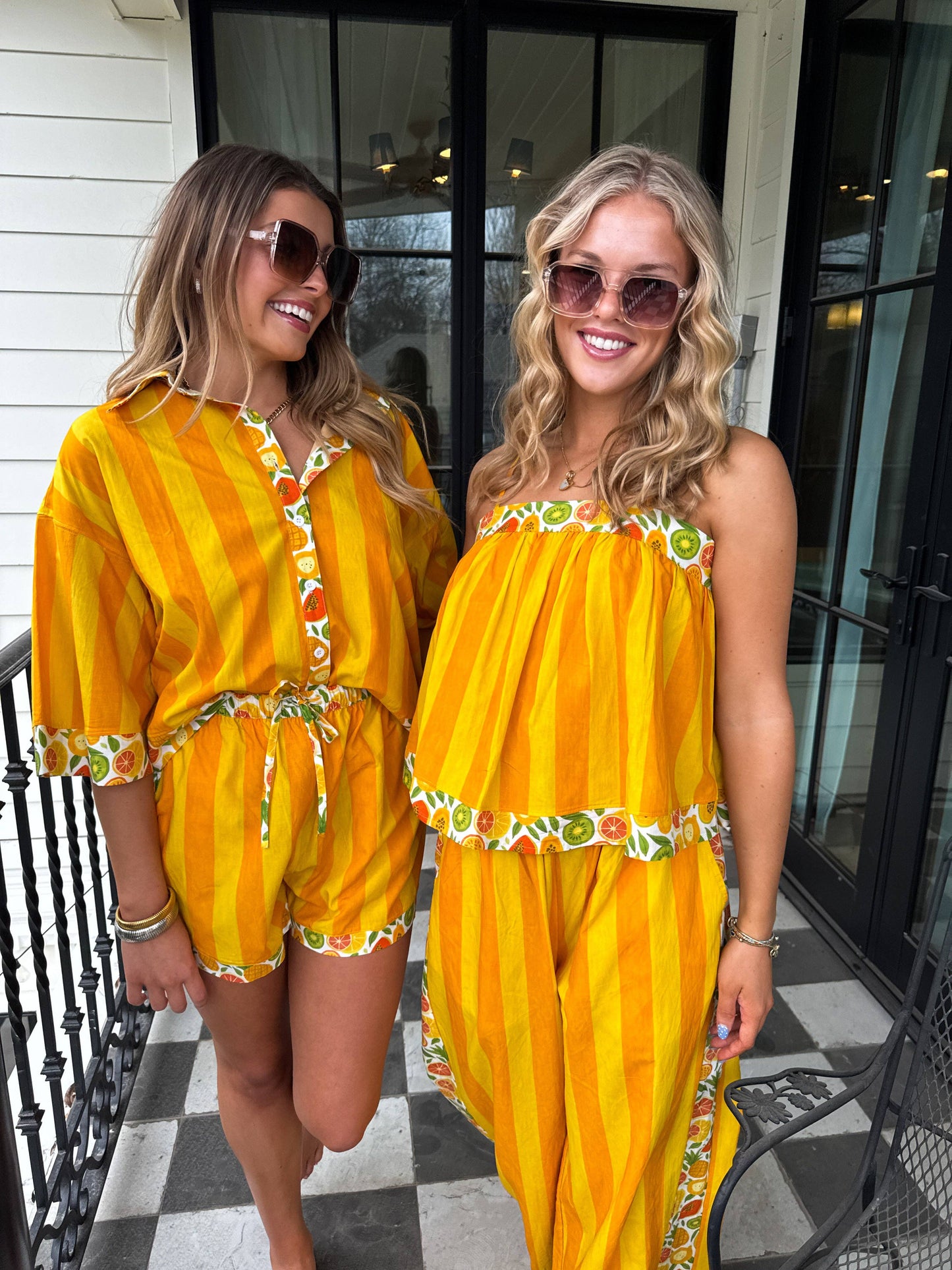 Golden Pineapple Fruit Punch Resort Drawstring Shorts