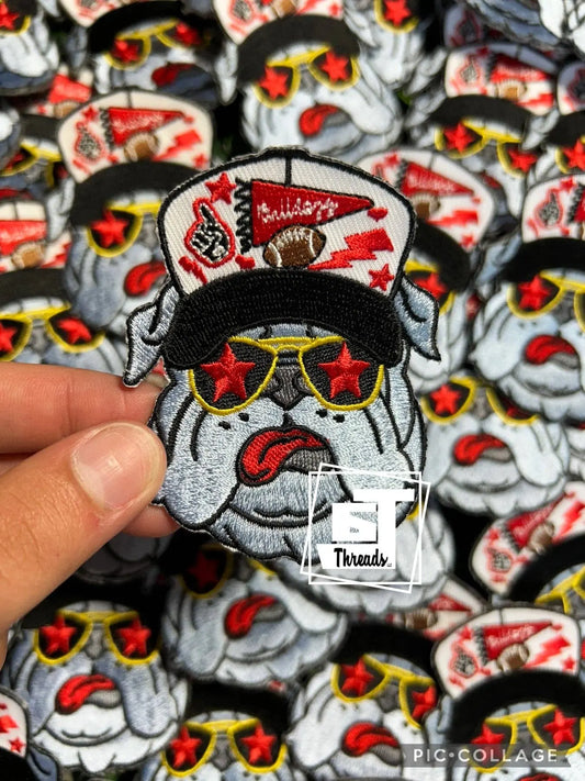Star Sunglasses Spirit Bulldog....Cap Patches Only: Star Sunglasses Spirit Bulldog 6j Threads LLC