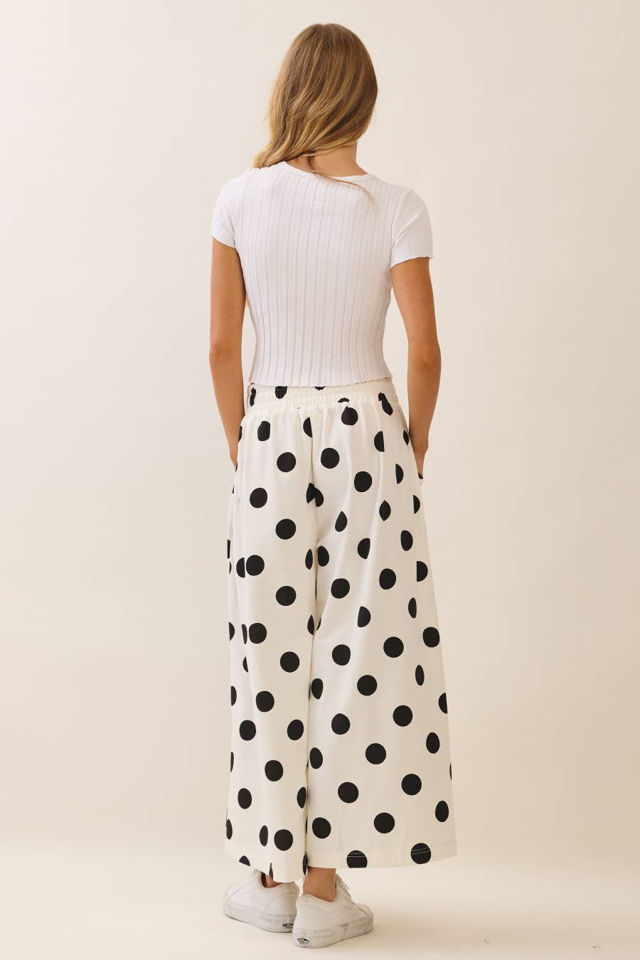 Dot About Town Wide-Leg Pants