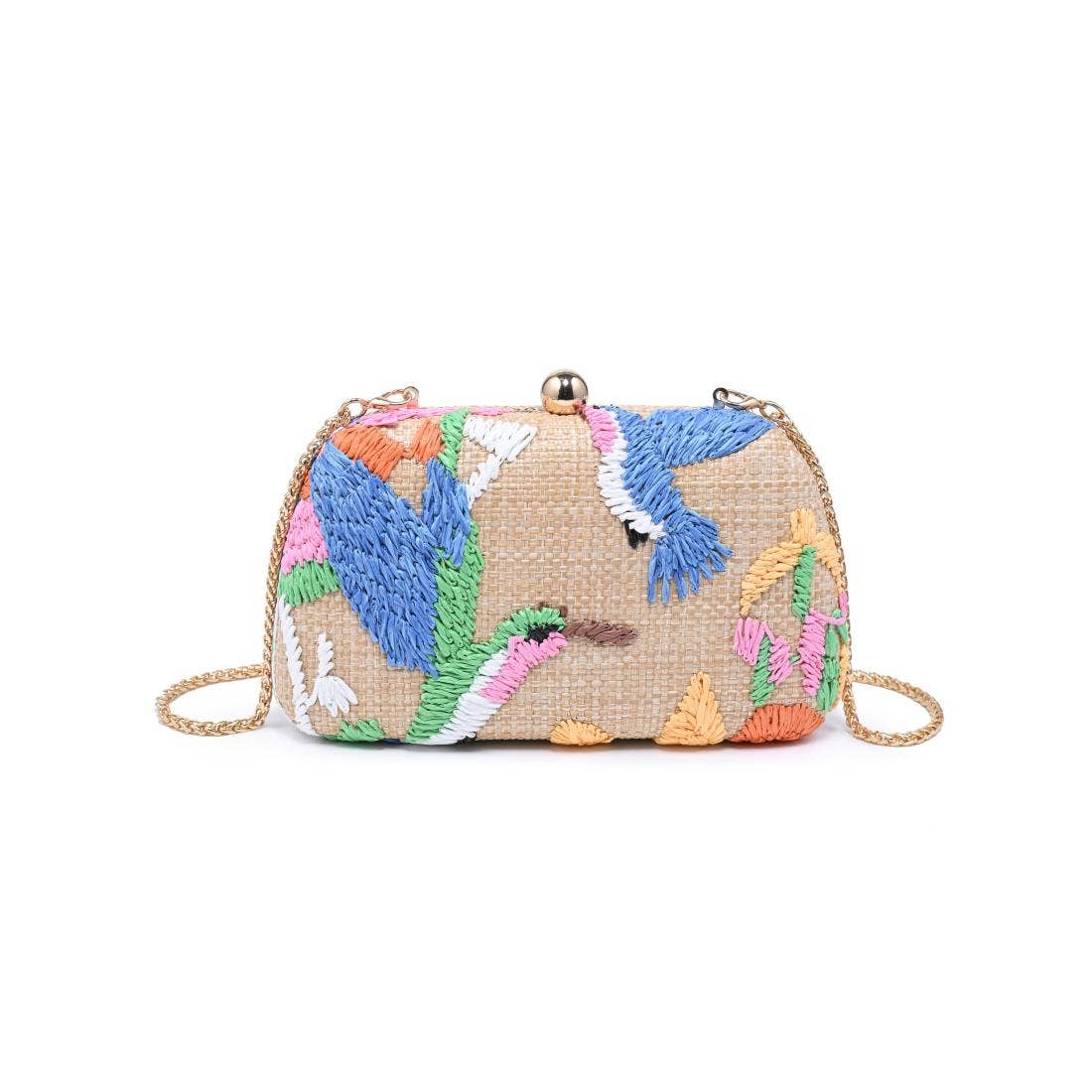 The Weston Bird Embroidered Clutch Bag