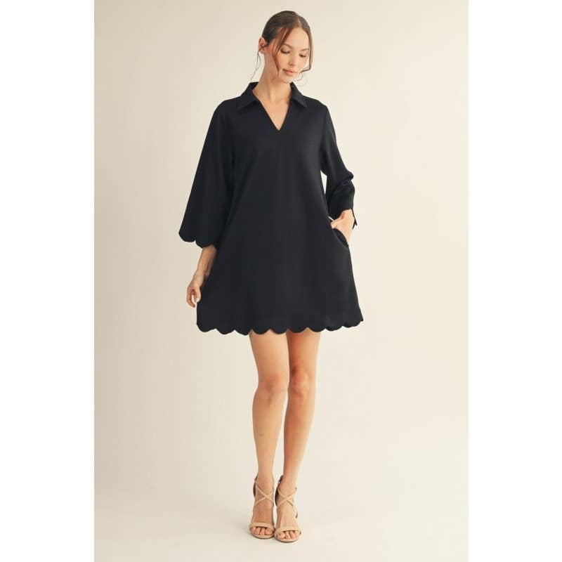 Solid Dress: RED / S