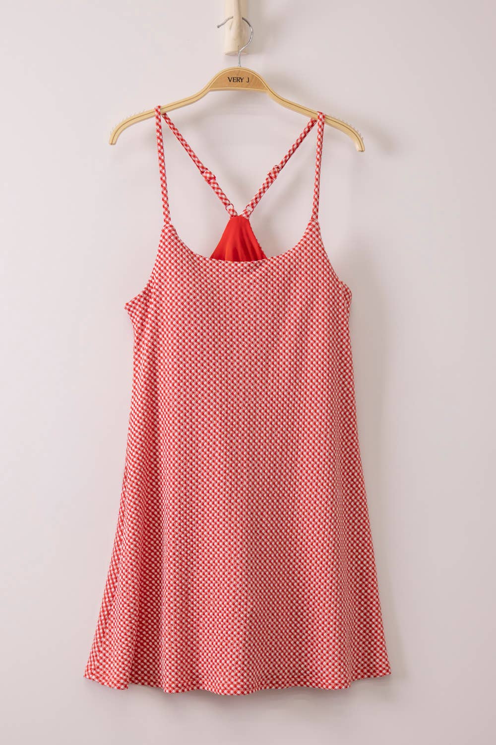 Game Point Checkered Athleisure Dress