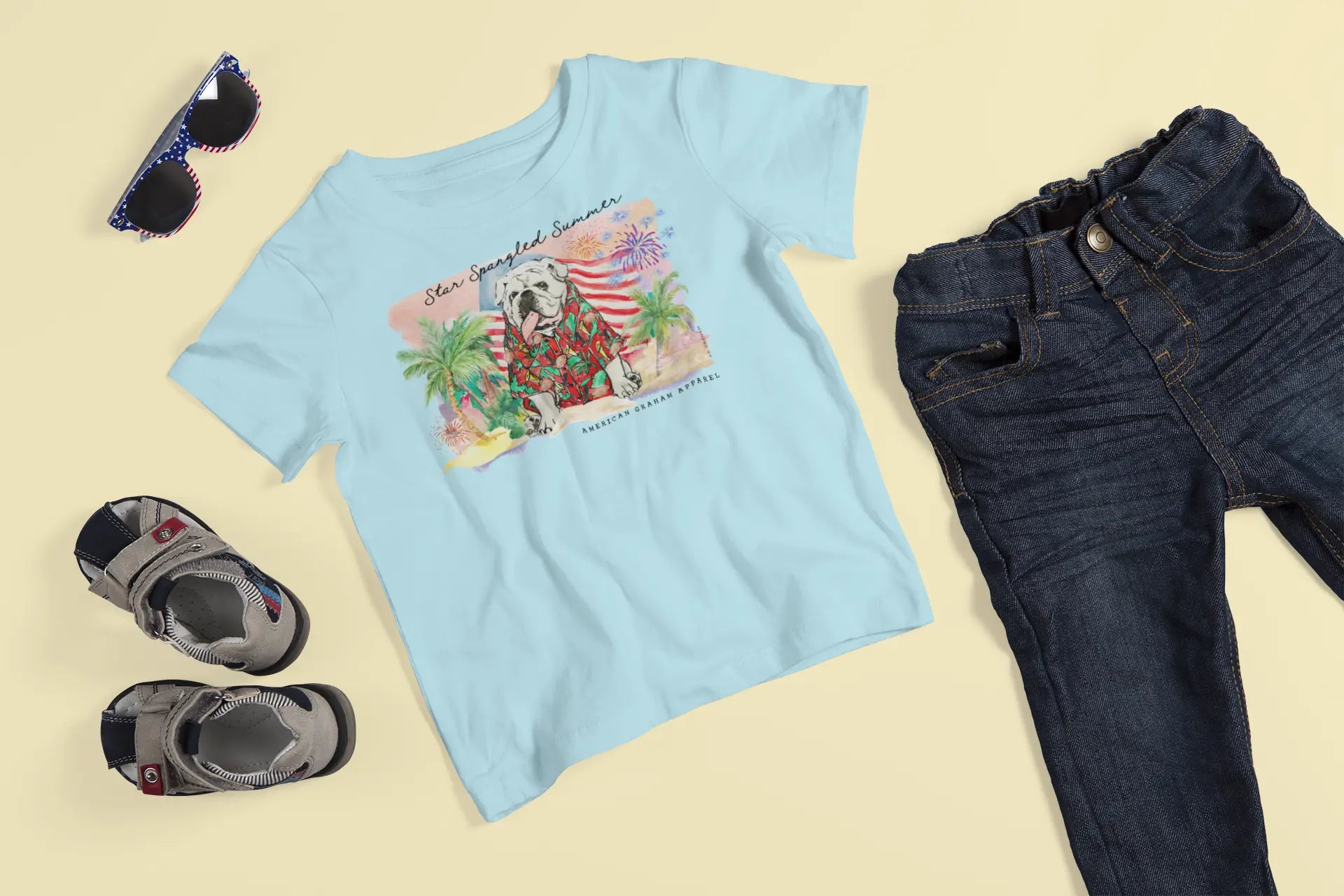 YOUTH American Graham Star Spangled Summer Comfort Tee American Graham