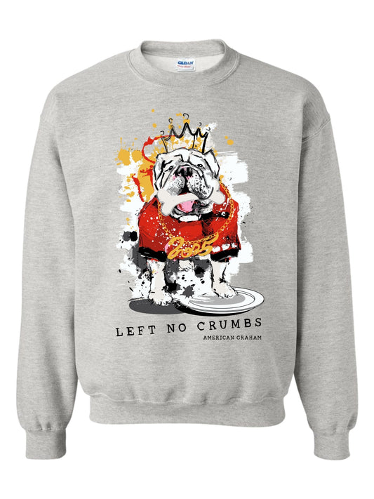 Pre-Order: SEC Champ Design- "Left No Crumbs" Bulldog Artisan Graphic Sweatshirt