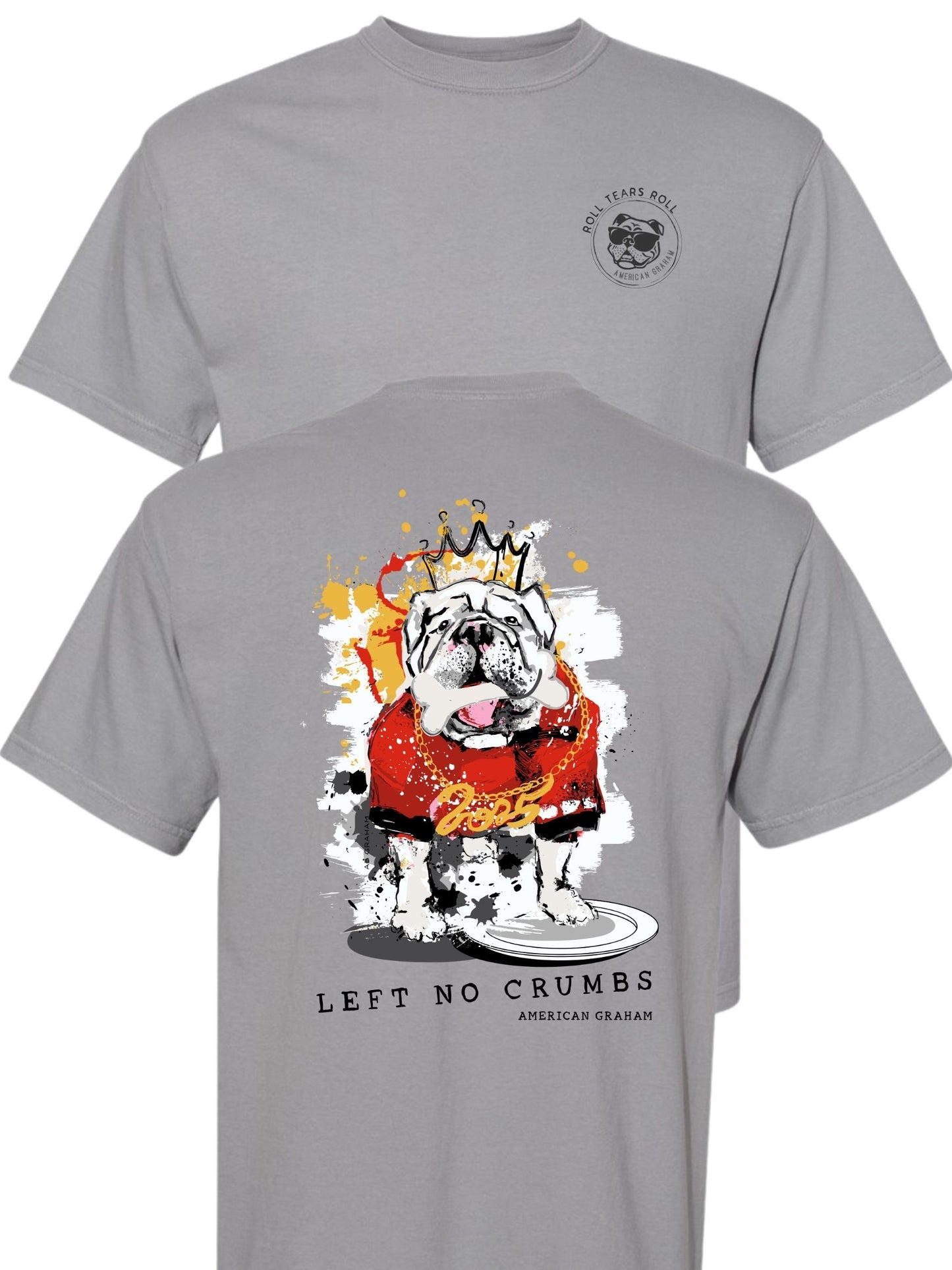 Pre-Order: SEC Champ Design- "Left No Crumbs" Bulldog Artisan Graphic T-Shirt