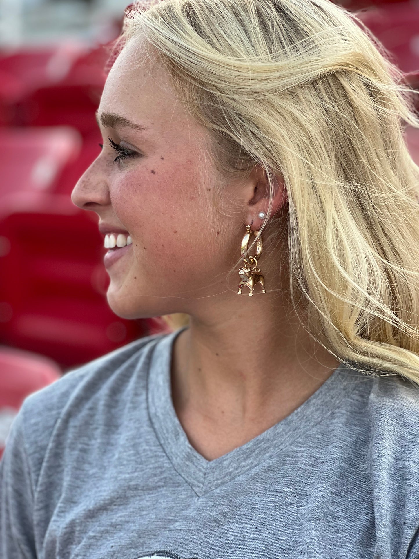 Hairy Hugger Hoop Earrings