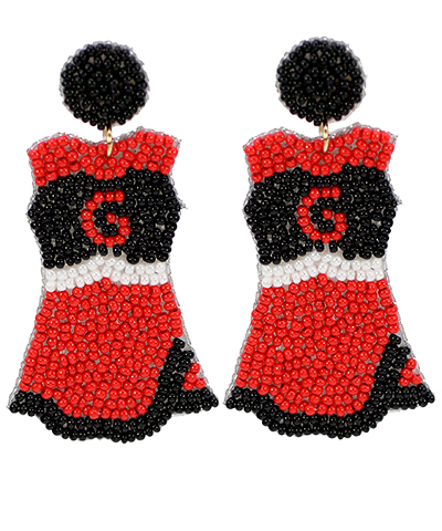 Cheerleader Beaded Earrings American Graham Apparel