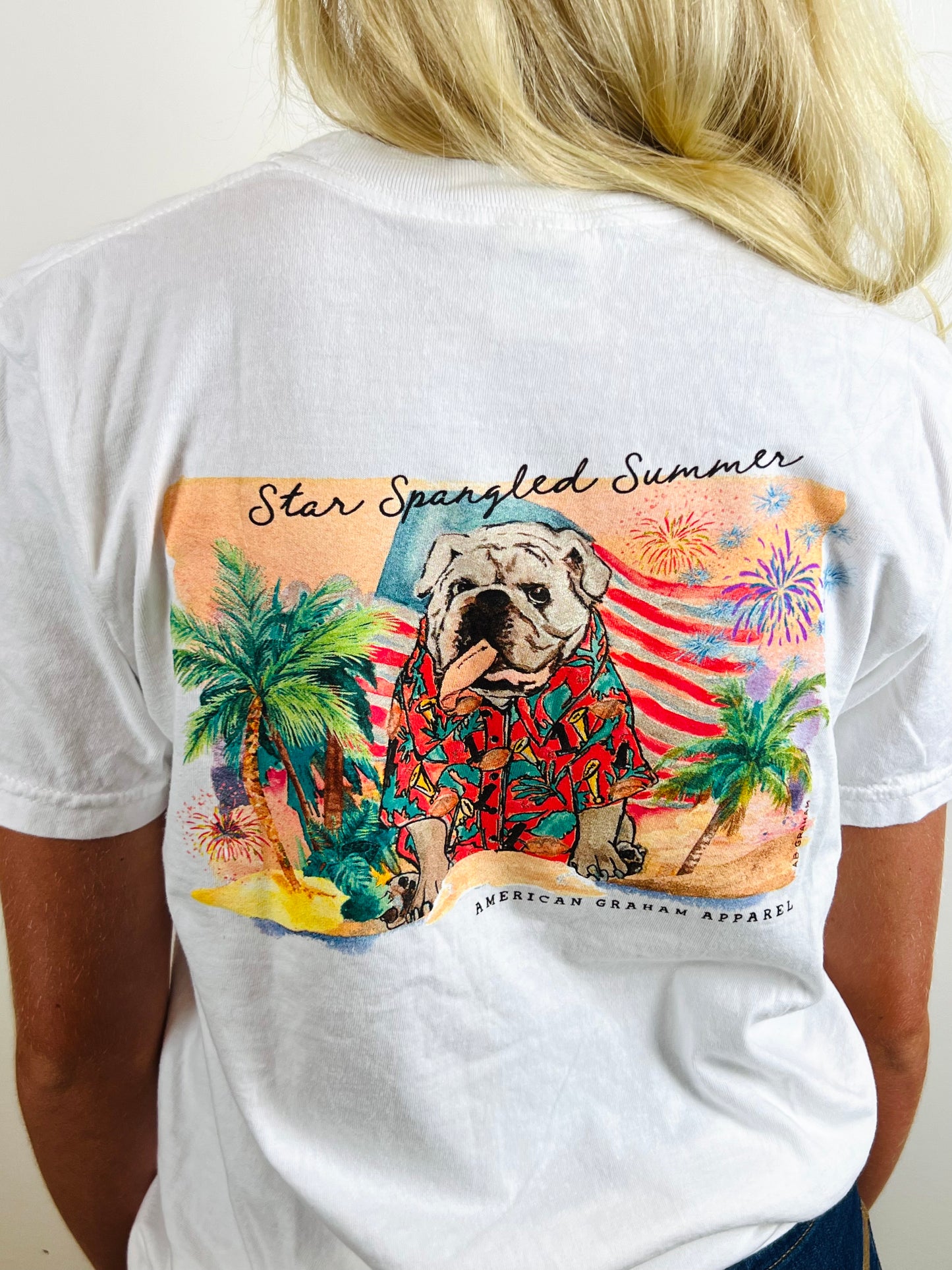 American Graham Star Spangled Summer Comfort Tee