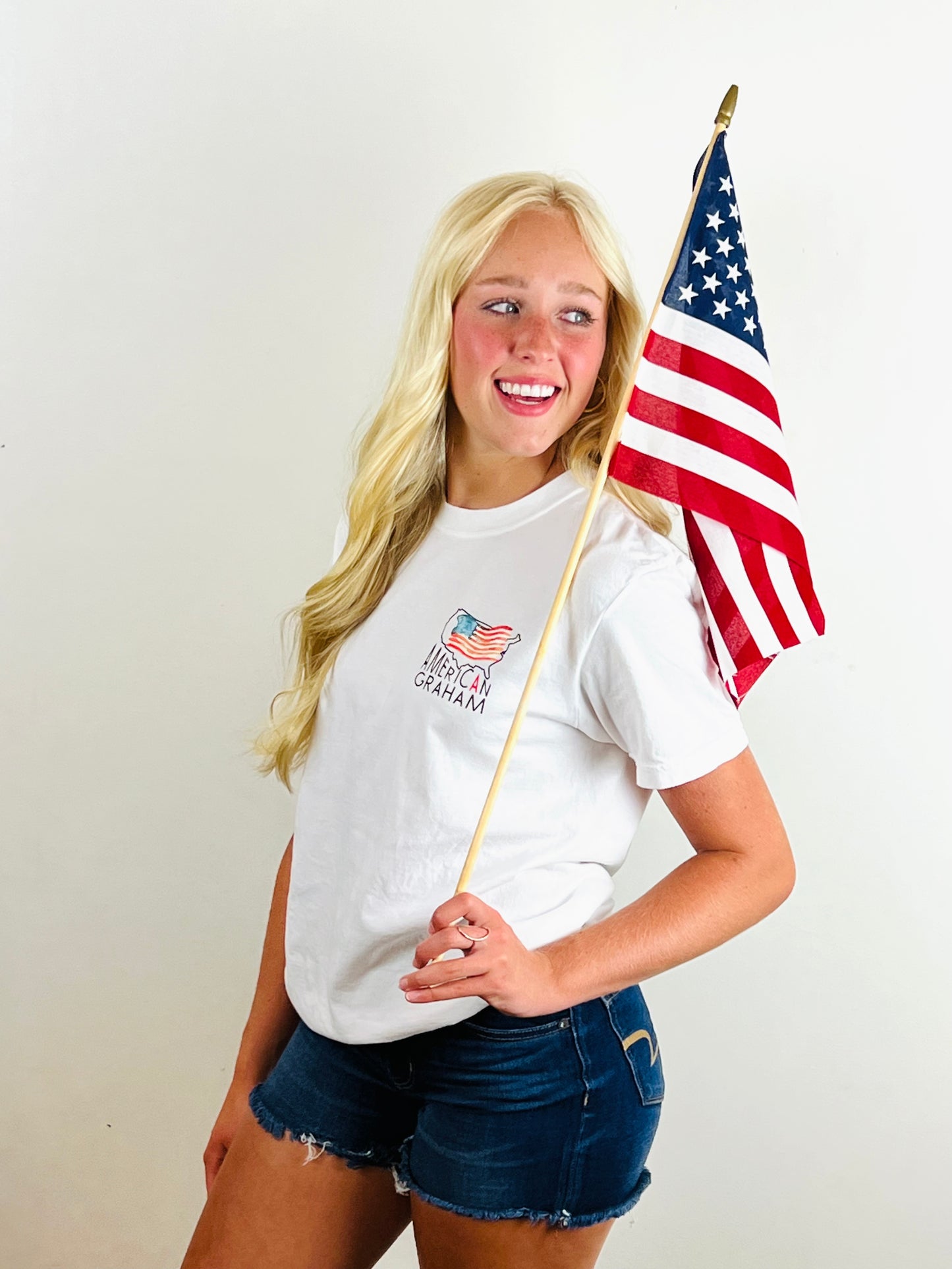 American Graham Star Spangled Summer Comfort Tee