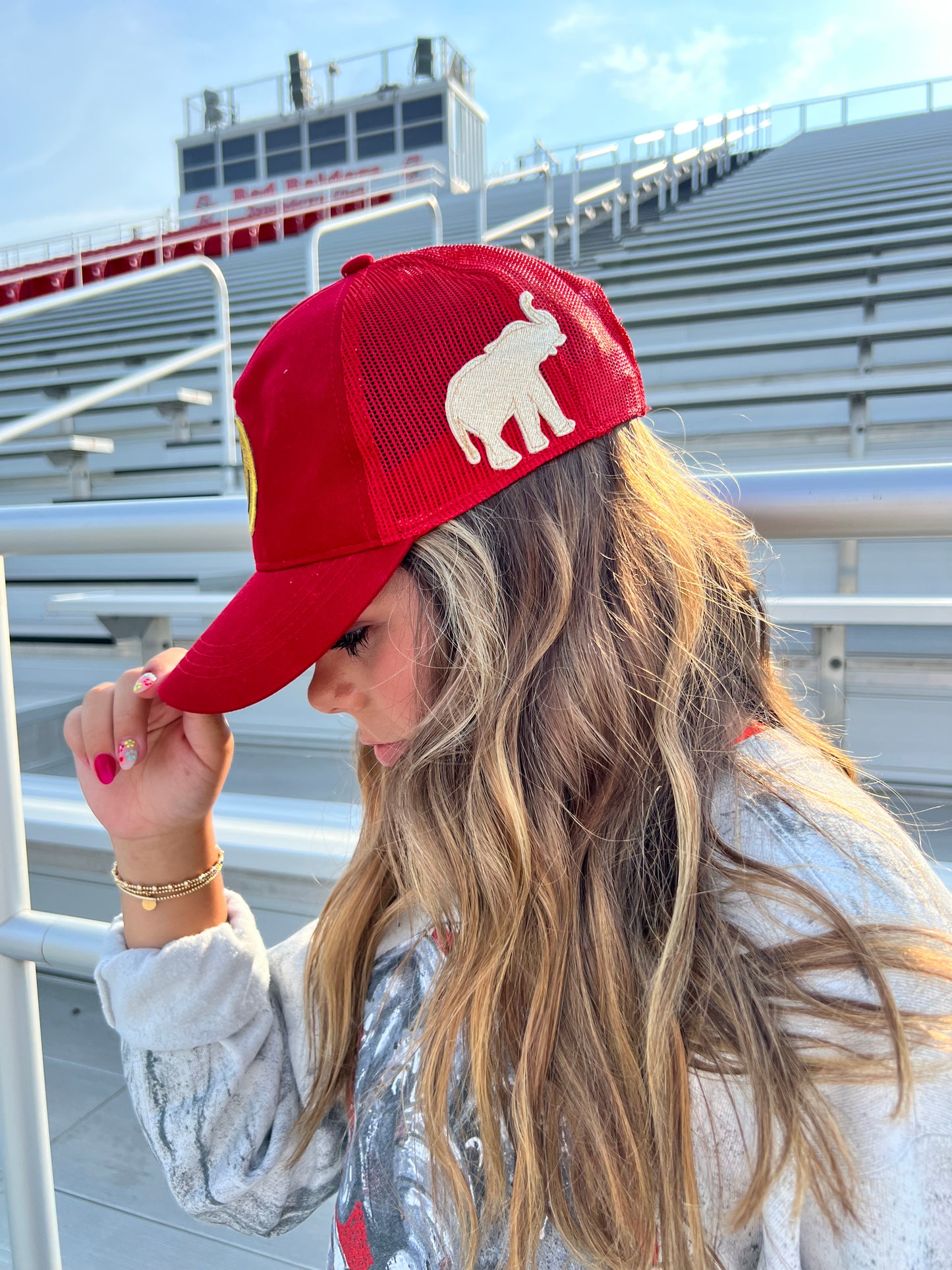 Judith March Gold Elephant Trucker Hat