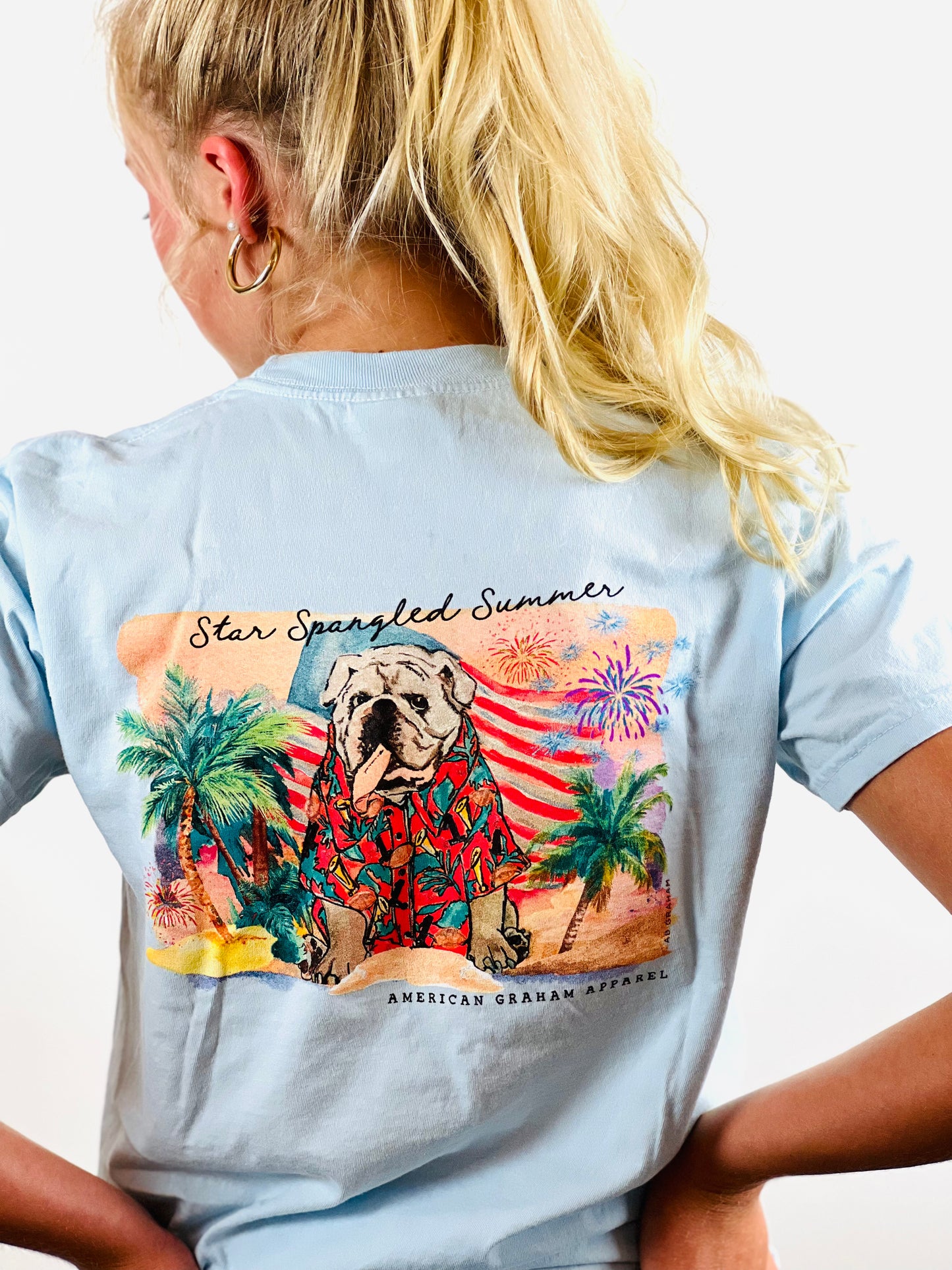 American Graham Star Spangled Summer Comfort Tee