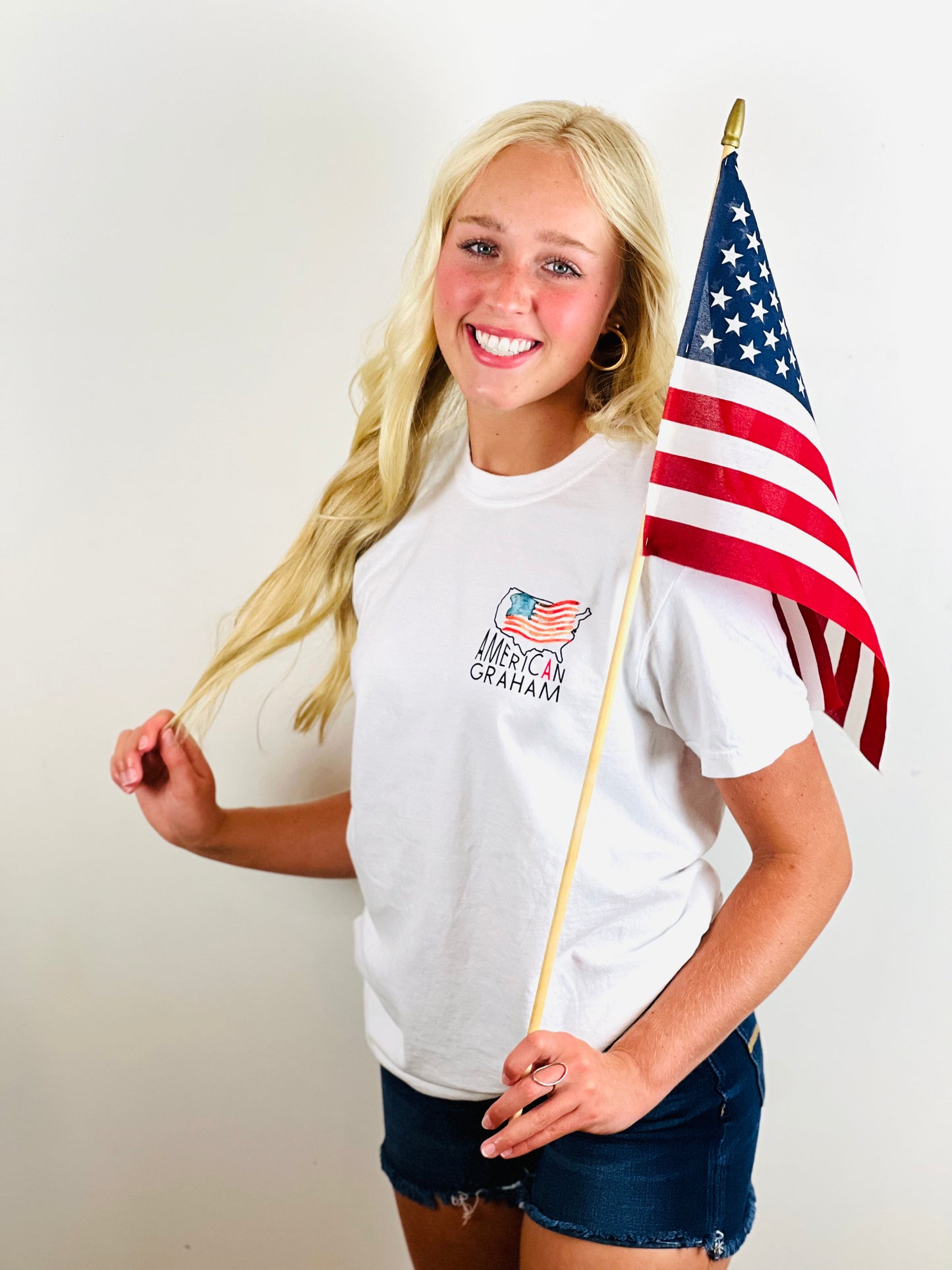 American Graham Star Spangled Summer Comfort Tee