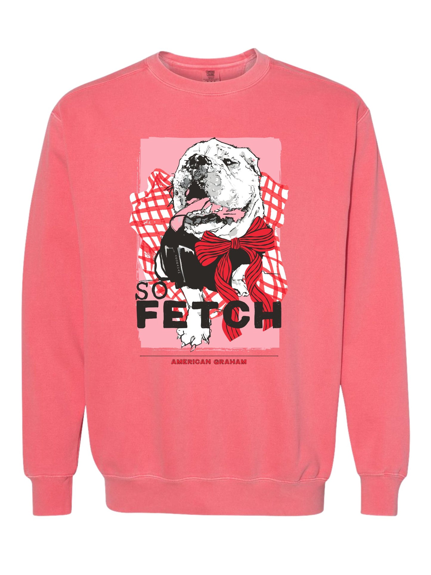 PREORDER: So Fetch Bulldog Comfort Colors Graphic Sweatshirt