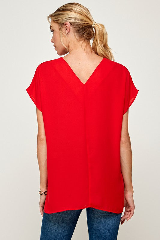 Red Light Blouse American Graham Apparel