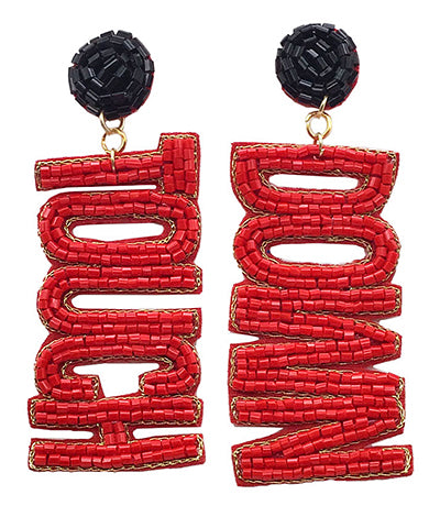 ZARA RED BEADED DESIGN DROP EARRINGS - STORE BRANDS | eBay