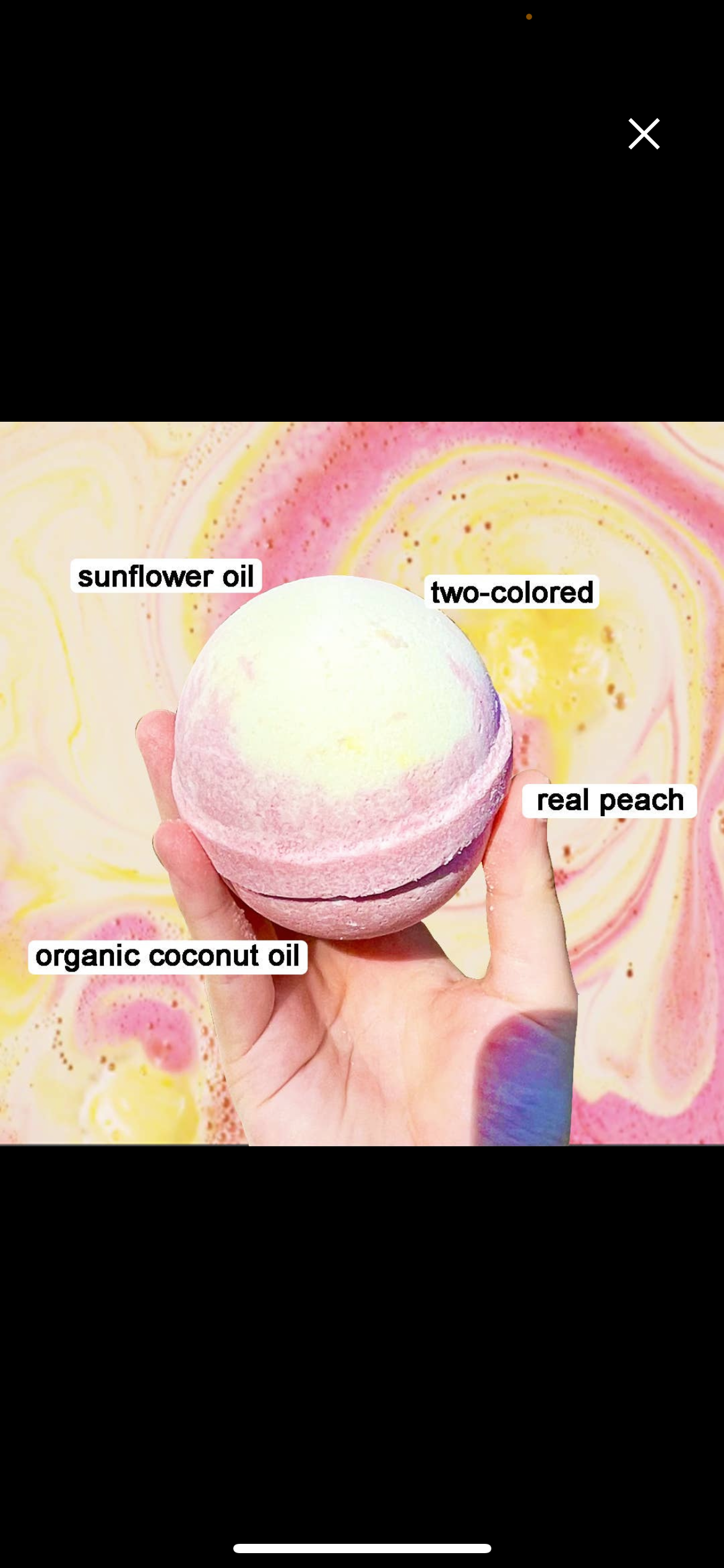 Georgia Peach Bath Bomb - 8oz